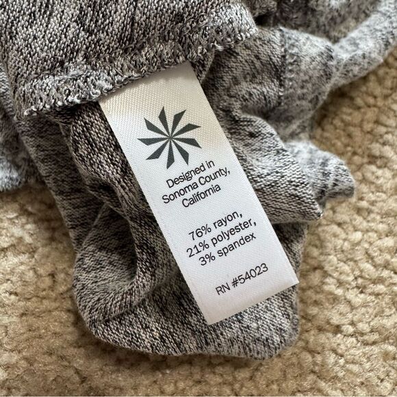 Athleta knot front heather gray knit mini dress, size XXS - Picture 8 of 8